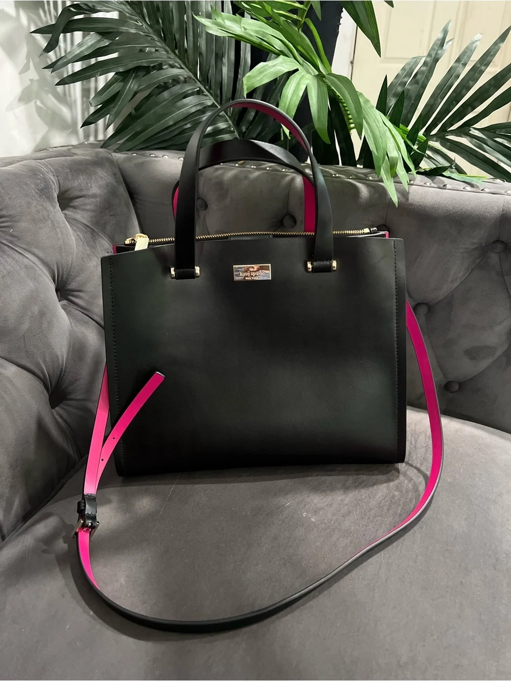 kate spade structured black